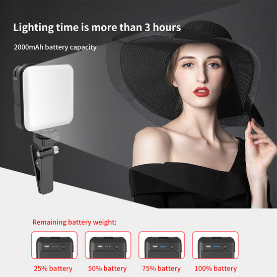 New Mobile Phone Clip Fill Light attached to smartphone