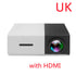Portable Projector 3D Hd Led Home Theater Cinema HDMI-compatible Usb Audio Projector Yg300 Mini Projector - My Store