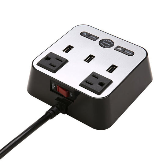 LED American Standard Socket USB Alarm Clock Socket