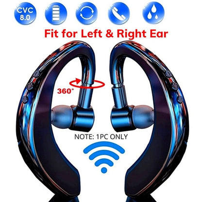 Wireless Bluetooth 5.0 Earpiece Headset Driving Trucker Earbuds Noise Cancelling - My Store