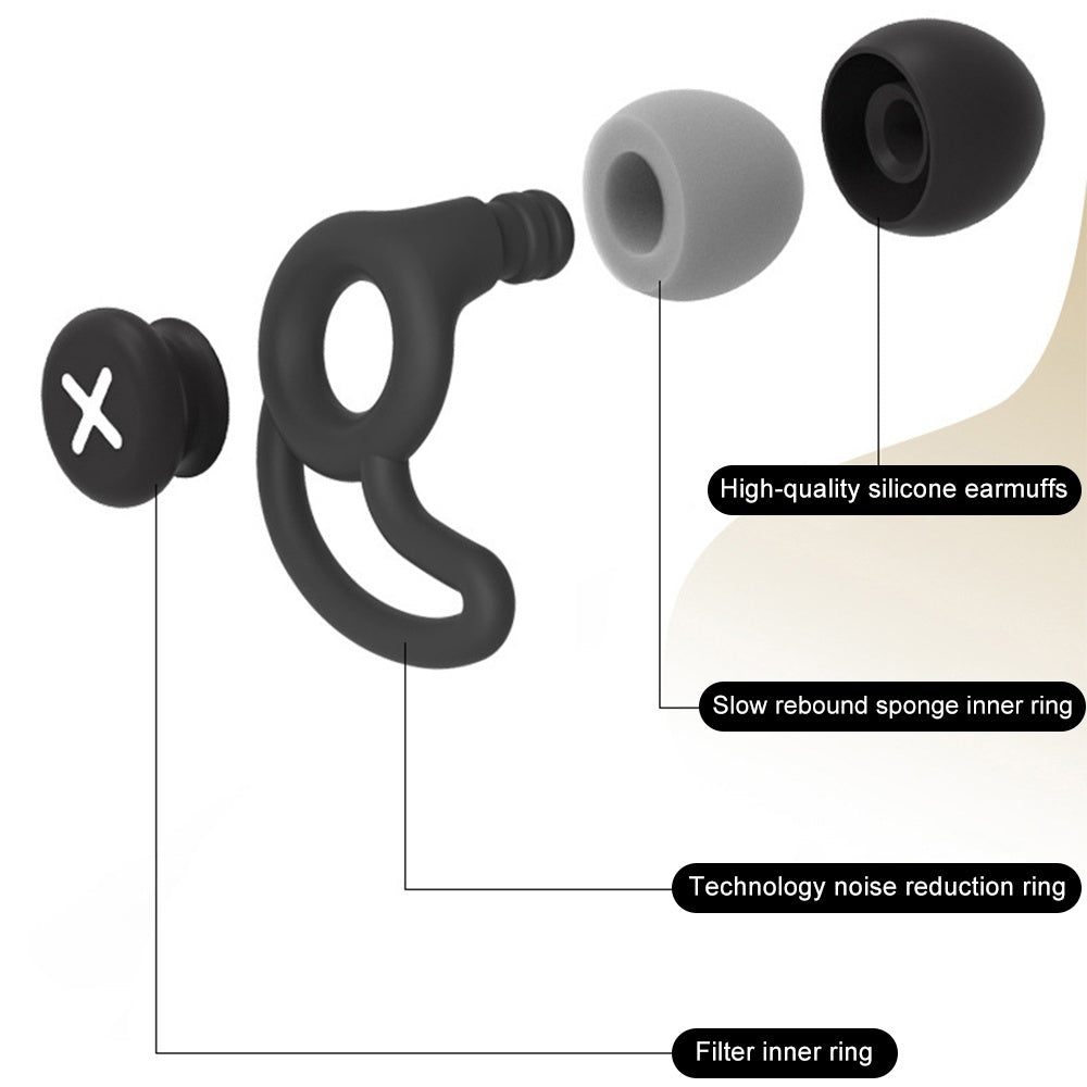 Silent Learning Special Silicone Sleeve Noise-cancelling Earplugs - My Store