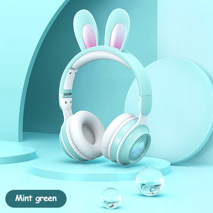 Rabbit Ear Headphones Wireless Luminous Extendable 