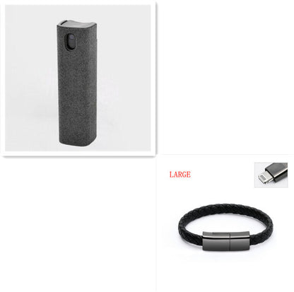 2 In 1 Phone Computer Screen Cleaner Kit For Screen Dust Removal Microfiber Cloth Set - My Store