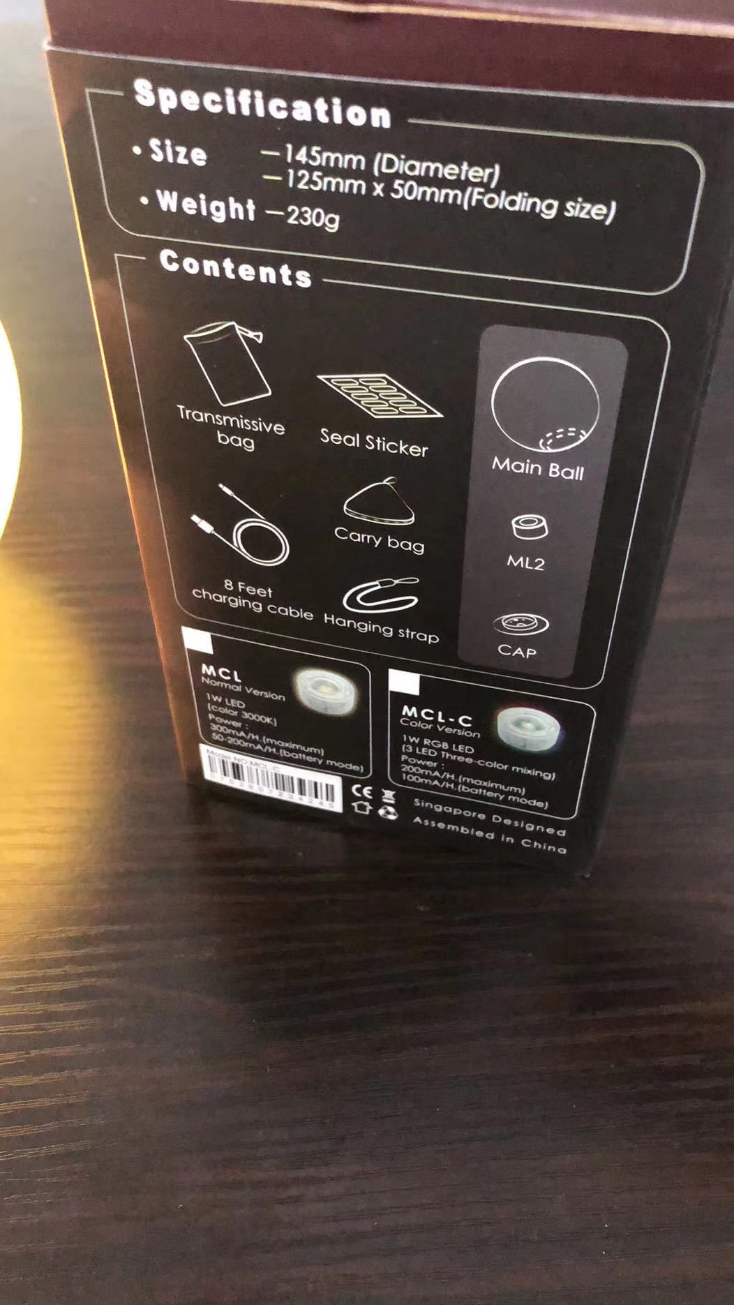 Coconut lamp foldable coconut lamp - My Store