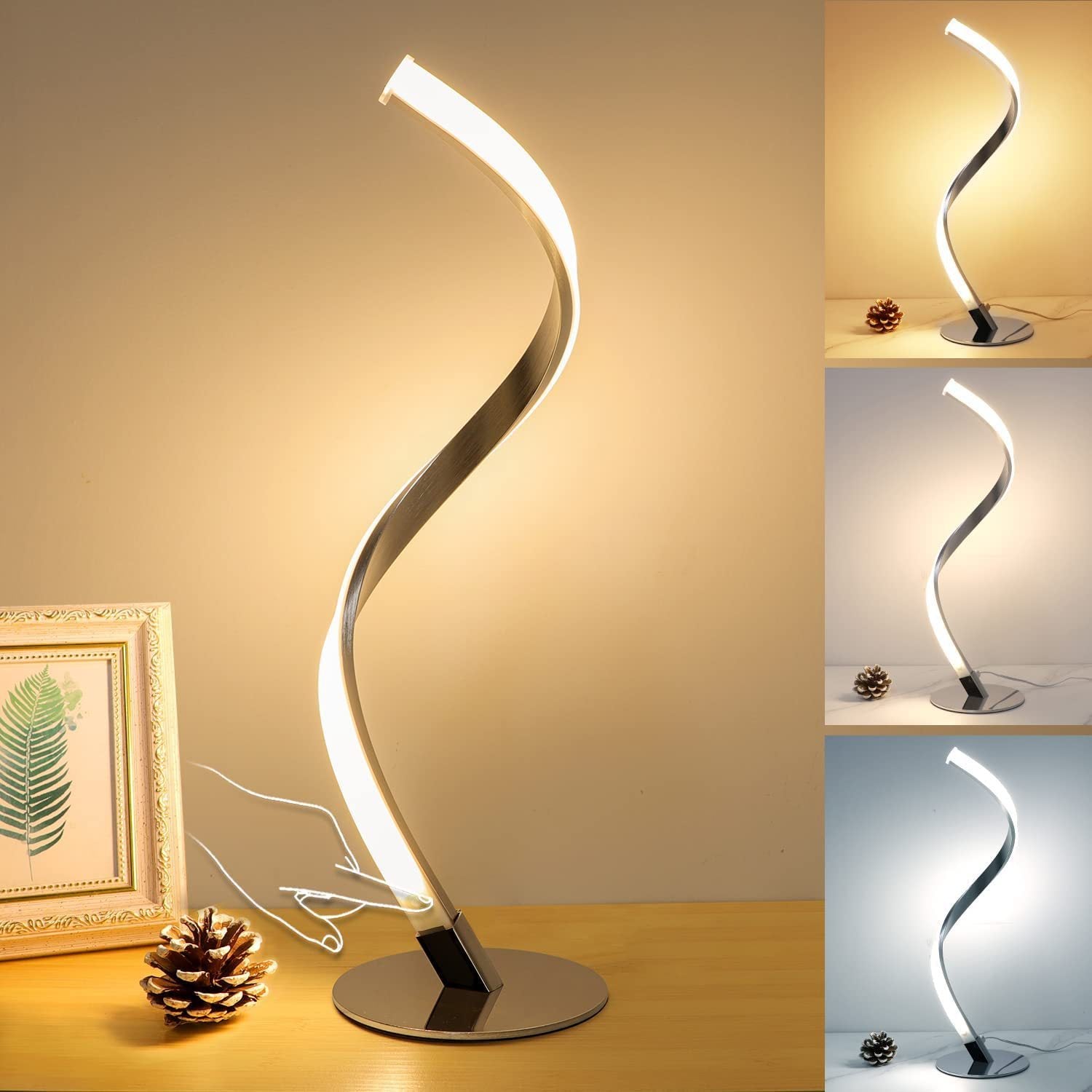 Snake Lamp Spiral Table Lamp Bedroom Bedside Small Night Lamp - My Store