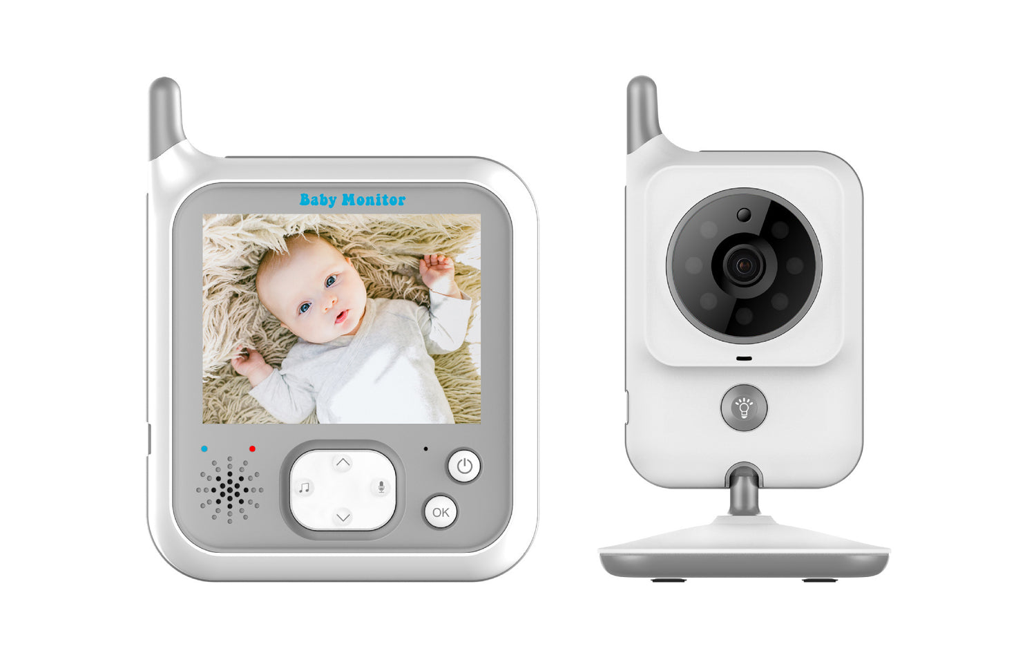 Wireless Video Color Baby Monitor Luminous Portable - My Store