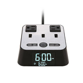 LED American Standard Socket USB Alarm Clock Socket - My Store