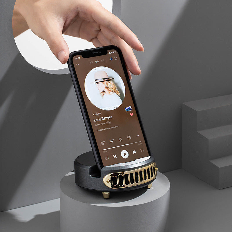 Forest Vintage Green Gold Knight Bluetooth Speaker Desktop - My Store