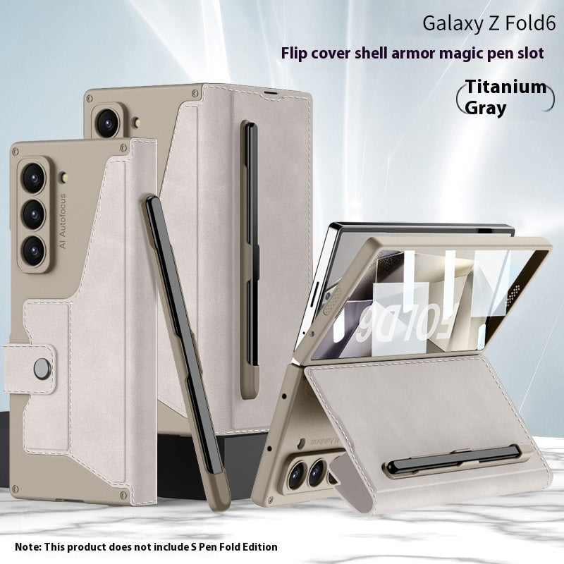 ZFold6 Folding Phone Case Flip Leather Case Phone Case - My Store