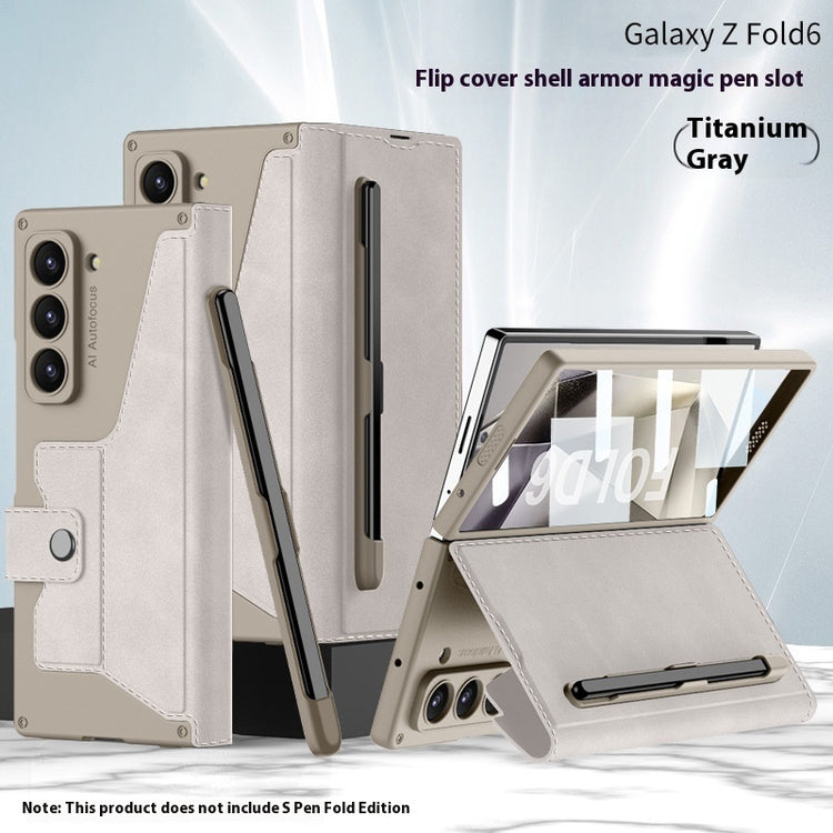 ZFold6 Folding Phone Case Flip Leather Case Phone Case - My Store