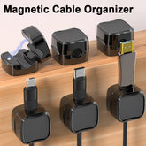 Magnetic Cable Clip Under Desk Cable Management Adjustable Cord Holder Wire Organizer And Cable Management Wire Keeper - My Store