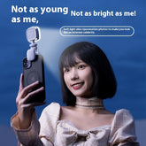 Mobile Selfie Fill Light being used for a selfie, showcasing soft light for perfect photos.