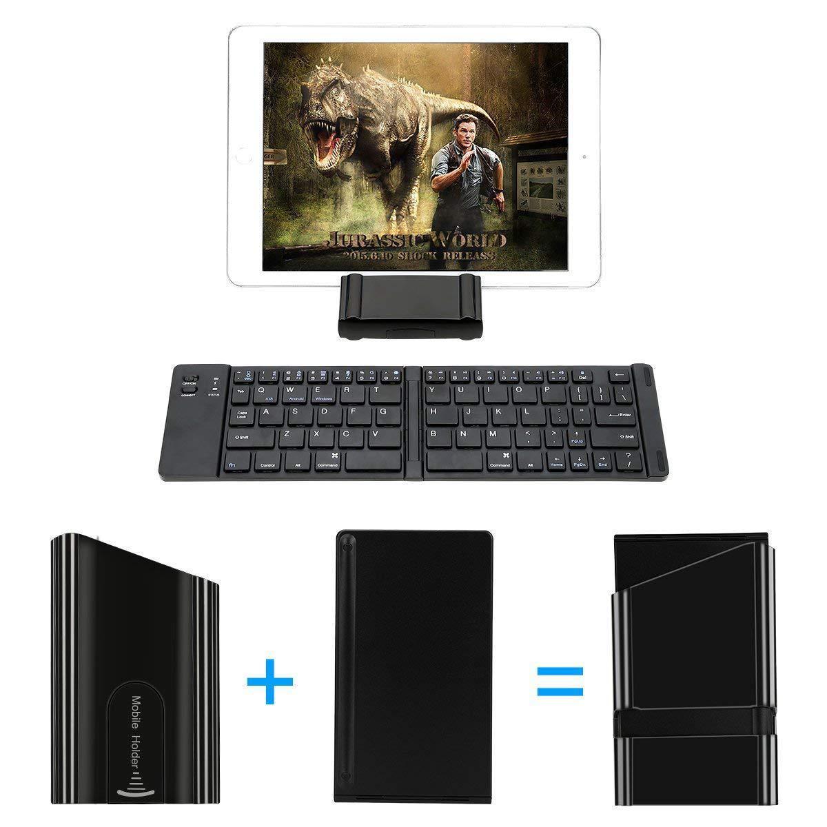 Folding Metal Bluetooth Foldable Keyboard Mini Bluetooth Wireless - My Store