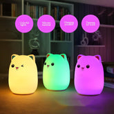 Cartoon silicone lamp clapping lamp colorful night lamp - My Store