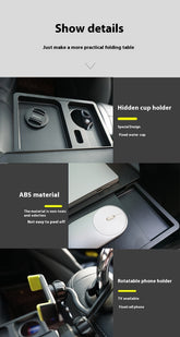 Car Dining Table Rear Seat Folding Rice Table Laptop Stand - My Store