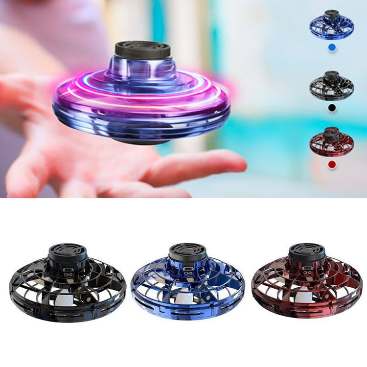 Mini Fingertip Gyro Interactive Decompression Toy Drone LED UFO Type Flying Helicopter Spinner Toy Kids - My Store