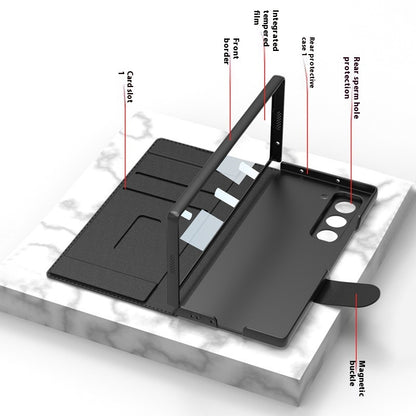 ZFold6 Folding Phone Case Flip Leather Case Phone Case - My Store