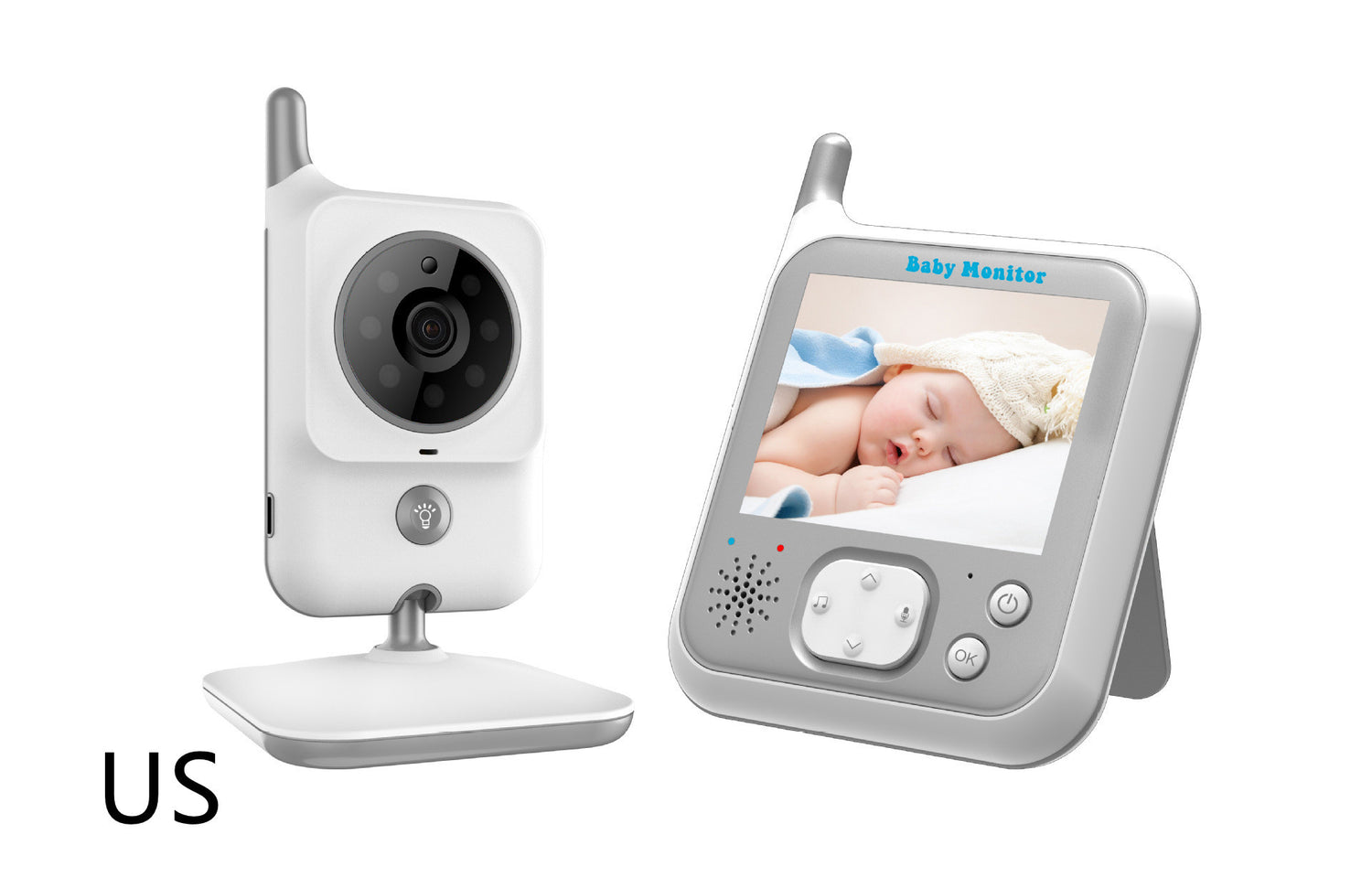 Wireless Video Color Baby Monitor Luminous Portable - My Store