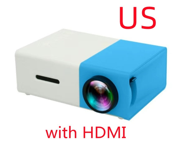 Portable Projector 3D Hd Led Home Theater Cinema HDMI-compatible Usb Audio Projector Yg300 Mini Projector - My Store