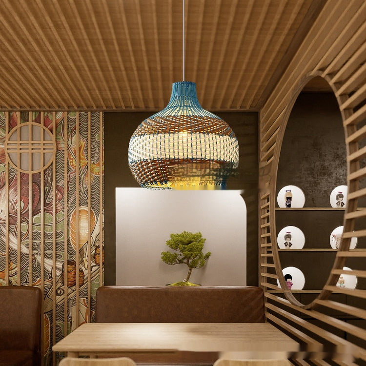 Hotel Restaurant Bamboo Lamp Corridor Lamp Handmade Lamp - My Store