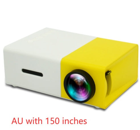 Portable Projector 3D Hd Led Home Theater Cinema HDMI-compatible Usb Audio Projector Yg300 Mini Projector - My Store