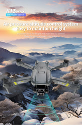 TheK13 Smart Camera Drone With 2 Batteries Features Real-time Image Transmission From A Single Camera. It Has One-click Touch And Landing Functions. This Is A Foldable Remote-controlled Drone Toy, Ma - My Store