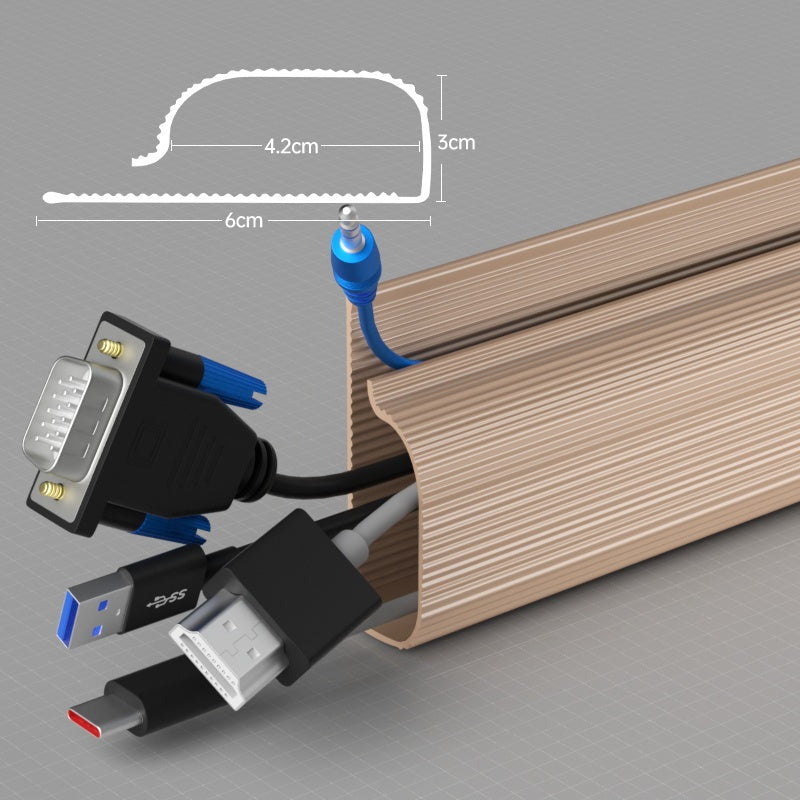 Computer Desk Bottom Cable Management Rack Storage Slot - My Store