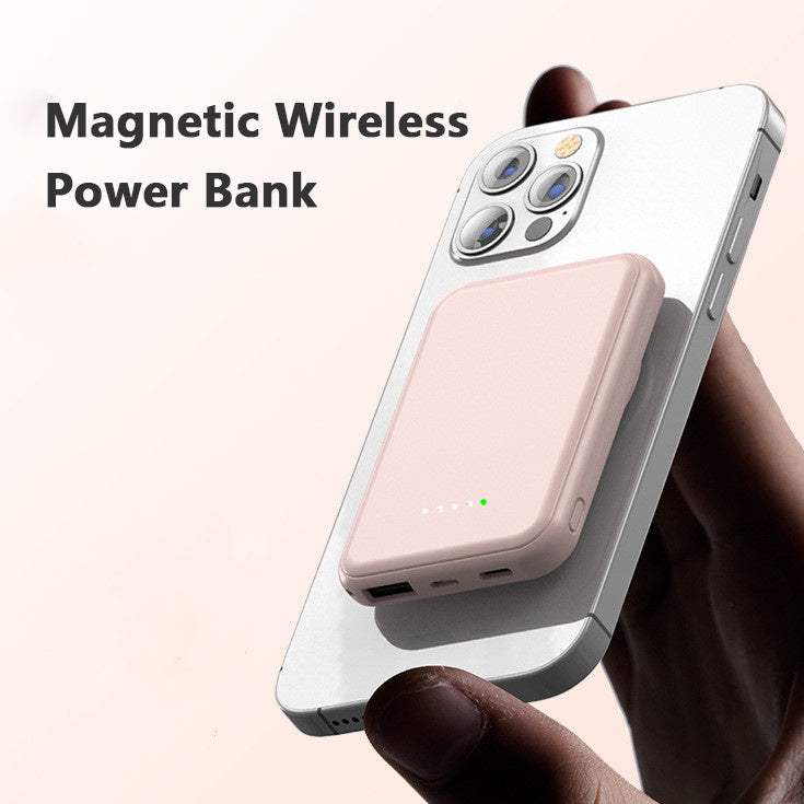 Mini Fast Charging Magnetic Wireless Power Bank 5000 MAh Portable - My Store
