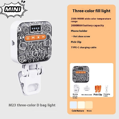Tofu Light Rgb Pocket Fill Light Live Broadcast Chin Mobile Phone