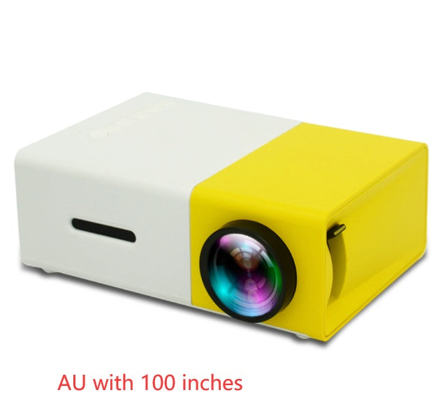 Portable Projector 3D Hd Led Home Theater Cinema HDMI-compatible Usb Audio Projector Yg300 Mini Projector - My Store