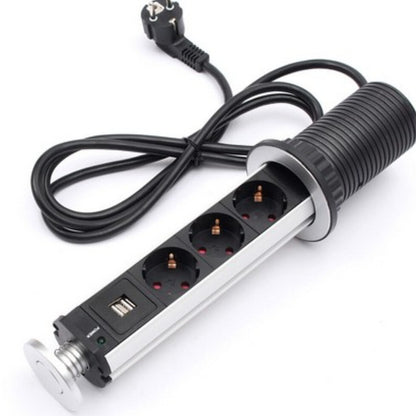 Usb Socket European Standard Office Hidden Desktop Socket - My Store