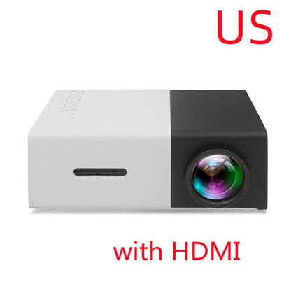 Portable Projector 3D Hd Led Home Theater Cinema HDMI-compatible Usb Audio Projector Yg300 Mini Projector - My Store