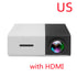Portable Projector 3D Hd Led Home Theater Cinema HDMI-compatible Usb Audio Projector Yg300 Mini Projector - My Store