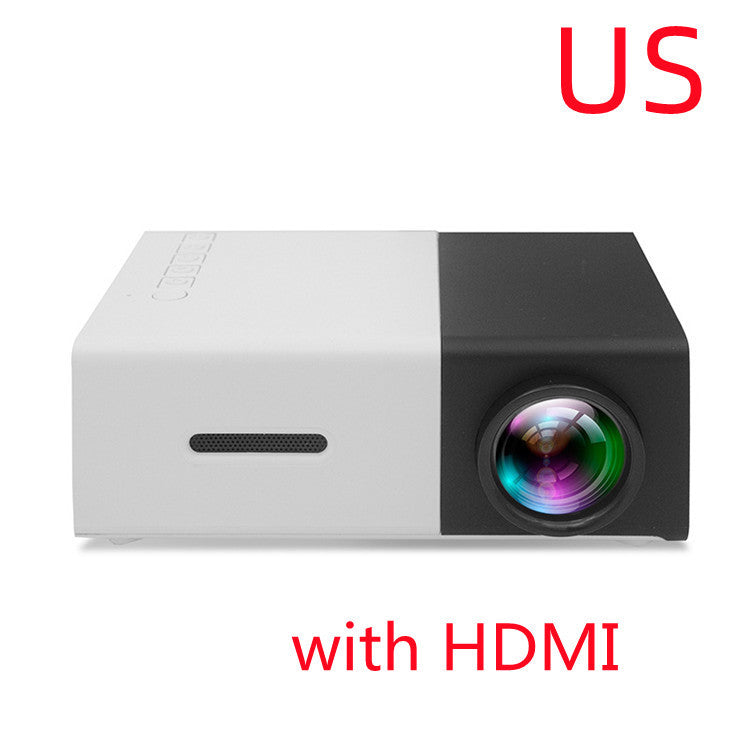 Portable Projector 3D Hd Led Home Theater Cinema HDMI-compatible Usb Audio Projector Yg300 Mini Projector - My Store