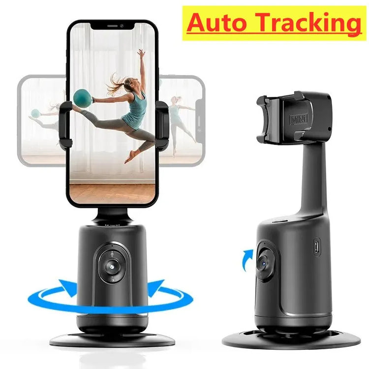 360 Auto Face Tracking Gimbal AI Smart Gimbal Face Tracking Auto Phone Holder For Smartphone Video Vlog Live Stabilizer Tripod - My Store