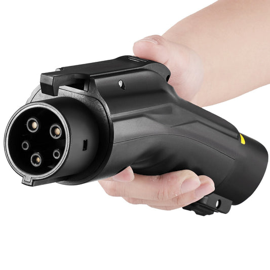 VEVOR Tesla To J1772 Charging Adapter, Max 48 Amp 240V, J1772 EVs Charger Adapter, With IP65 Storage Bag Anti-Drop Lock, For Tesla High Powered Wall Connector, Destination Charger And Mobile Connector